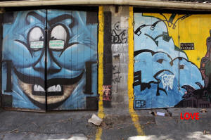 grafite, santa teresa, rio, de janeiro, brasil