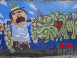 grafite, copacabana, rio, de janeiro, brasil
