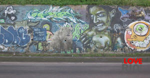 grafite, leblon, rio, dejaneiro, brasi